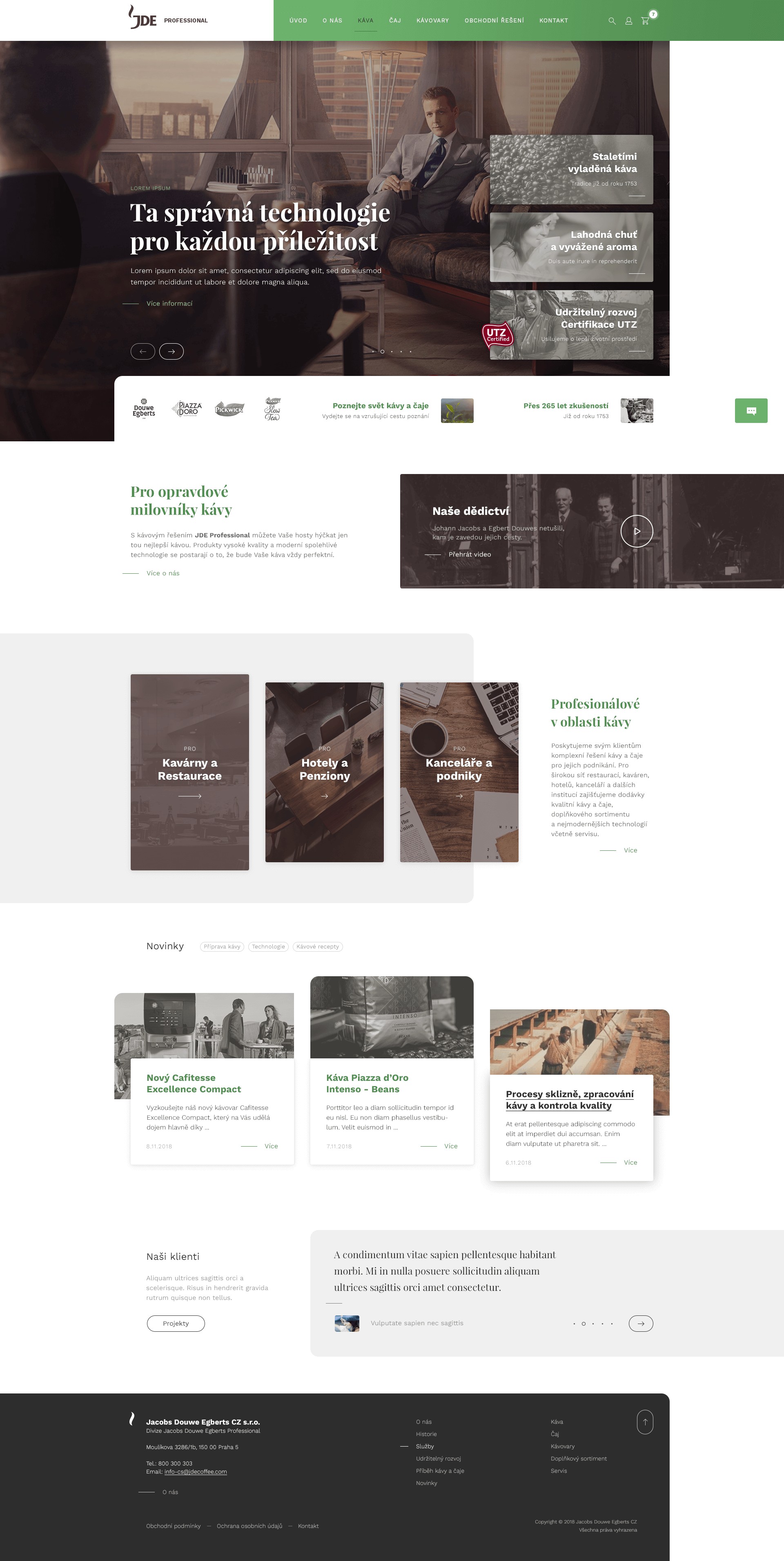 Coffee Website - Web Design